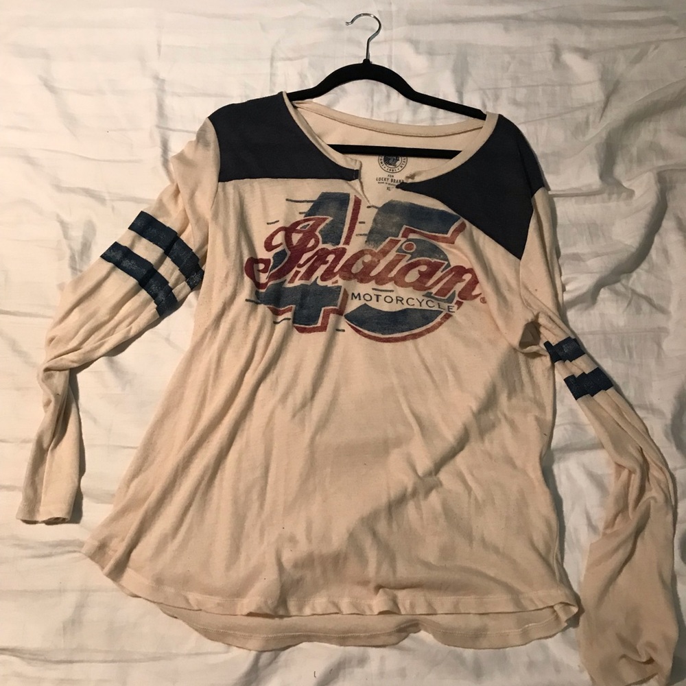 Iucky brand Indian motors long sleeve shirt